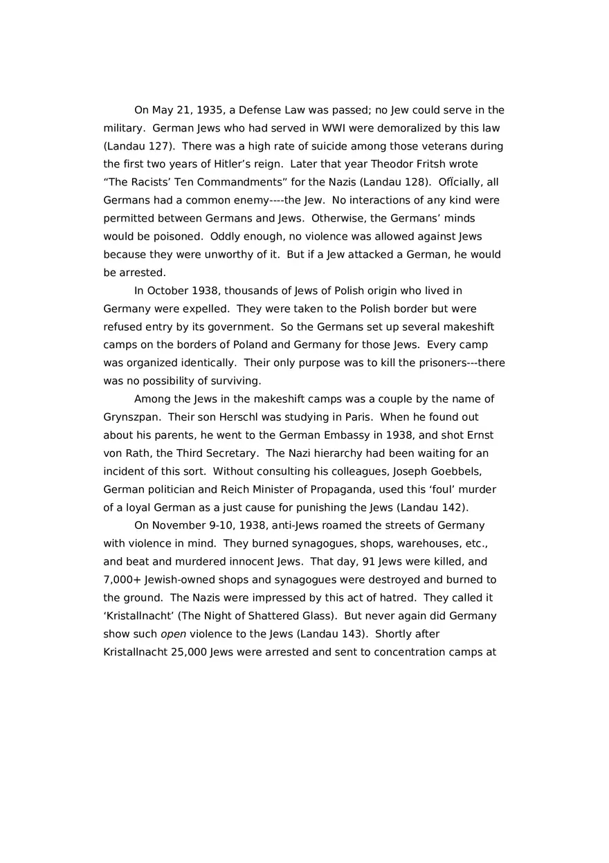The Holocaust Research Paper - Page 2