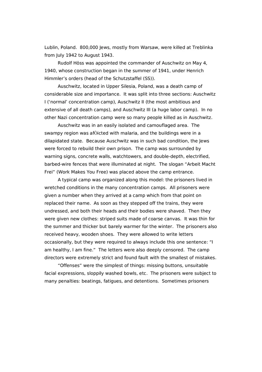 The Holocaust Research Paper - Page 5