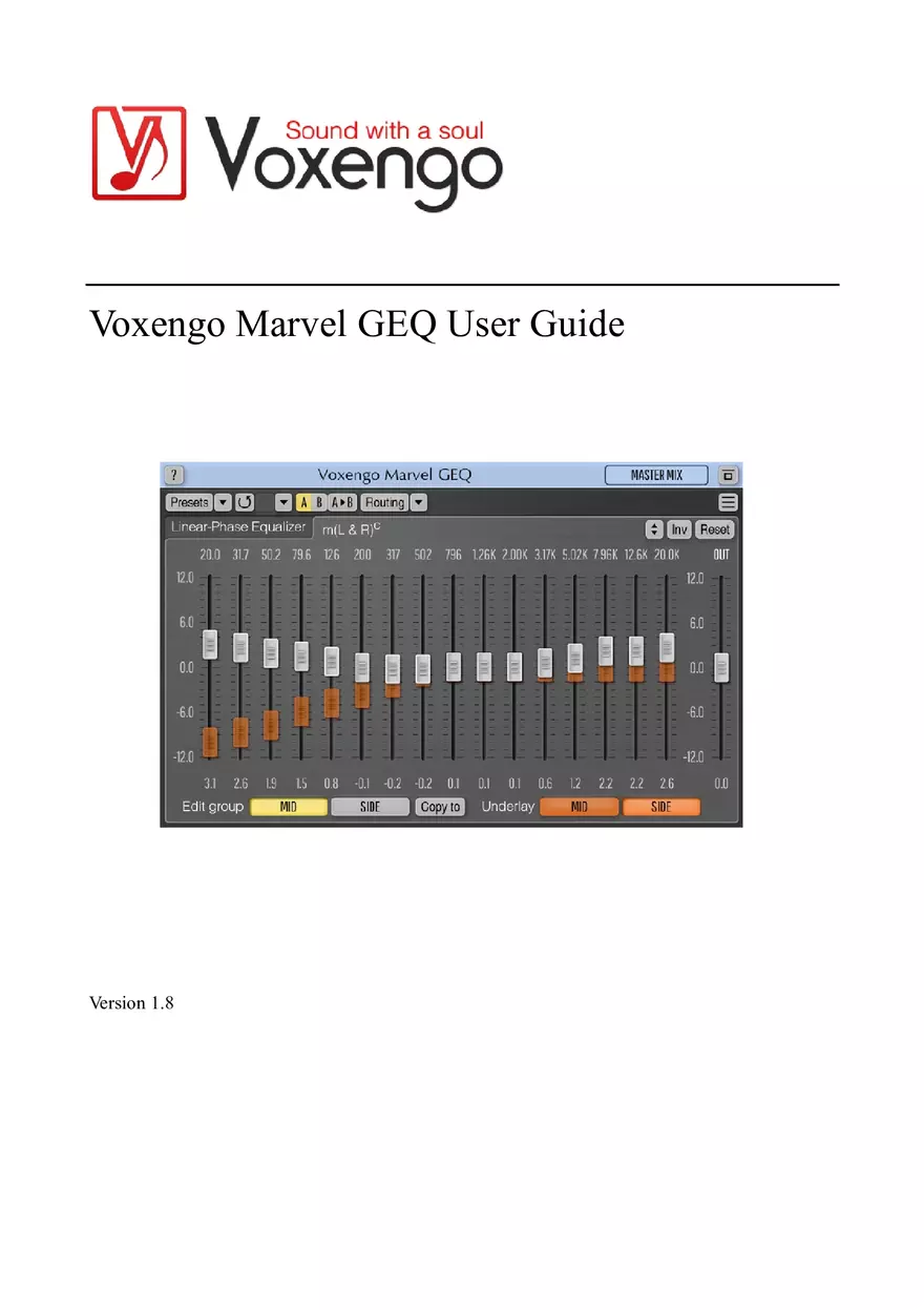Voxengo Marvel GEQ User Guide - Page 1