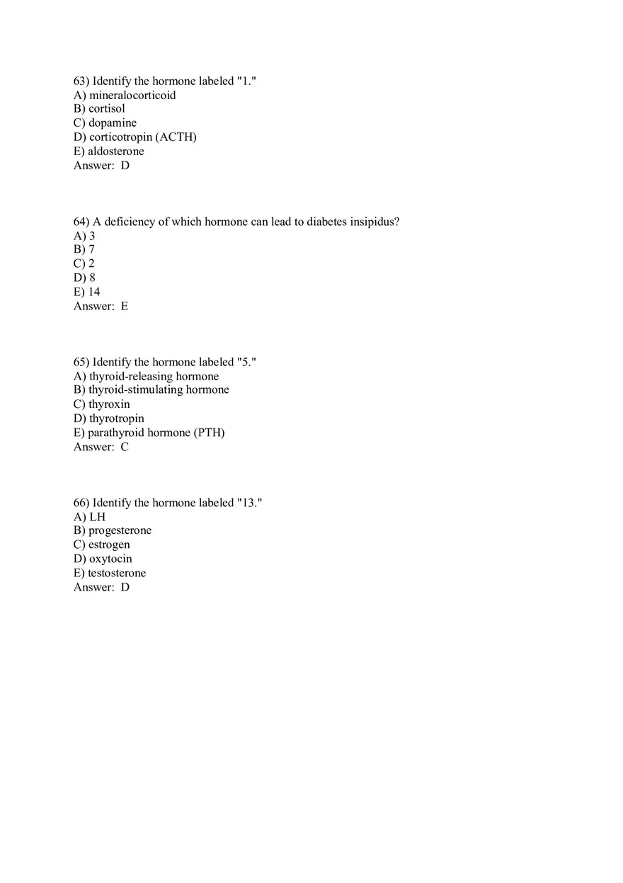 The Endocrine System Answer Key Part 2 - Page 8