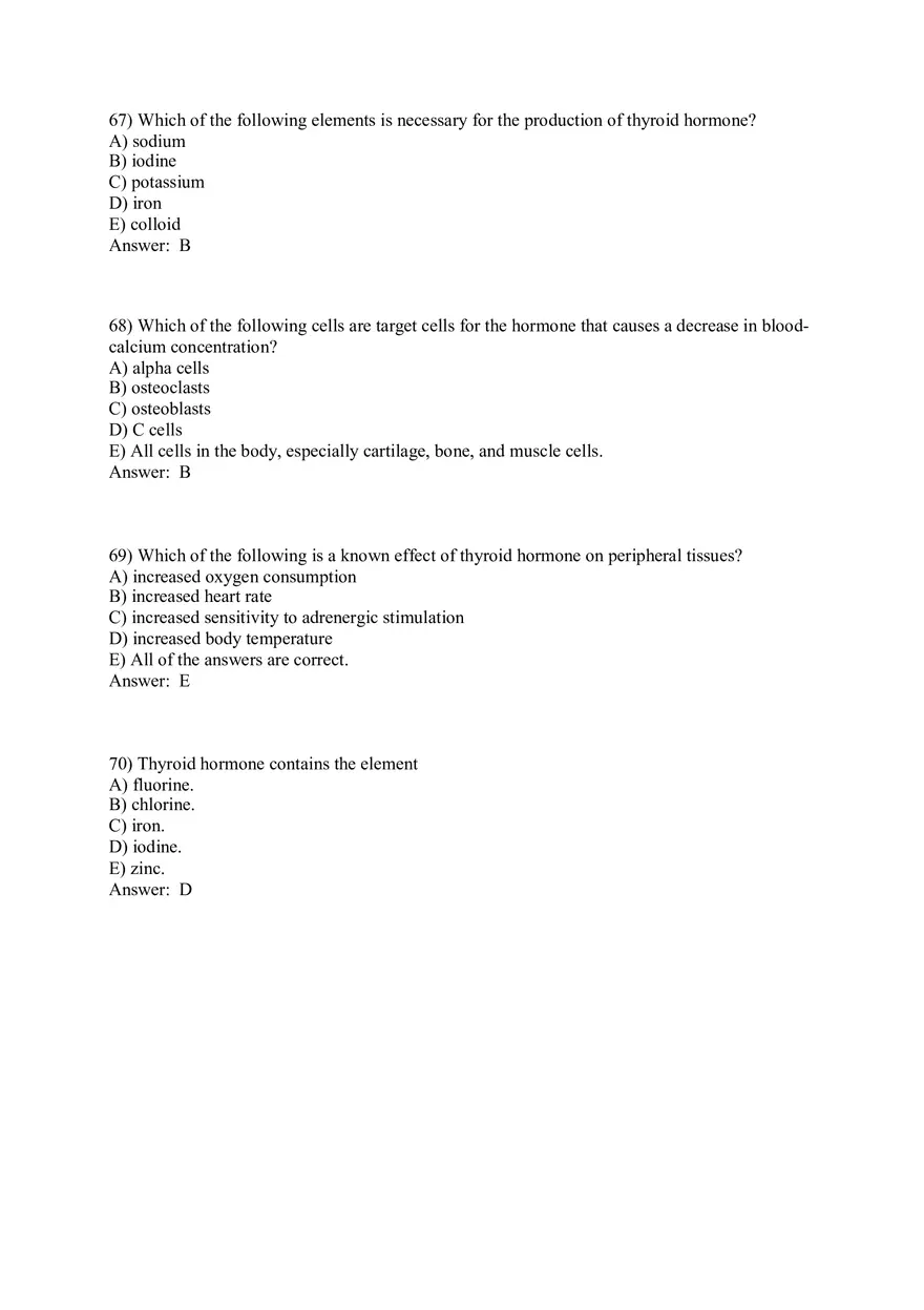 The Endocrine System Answer Key Part 2 - Page 9