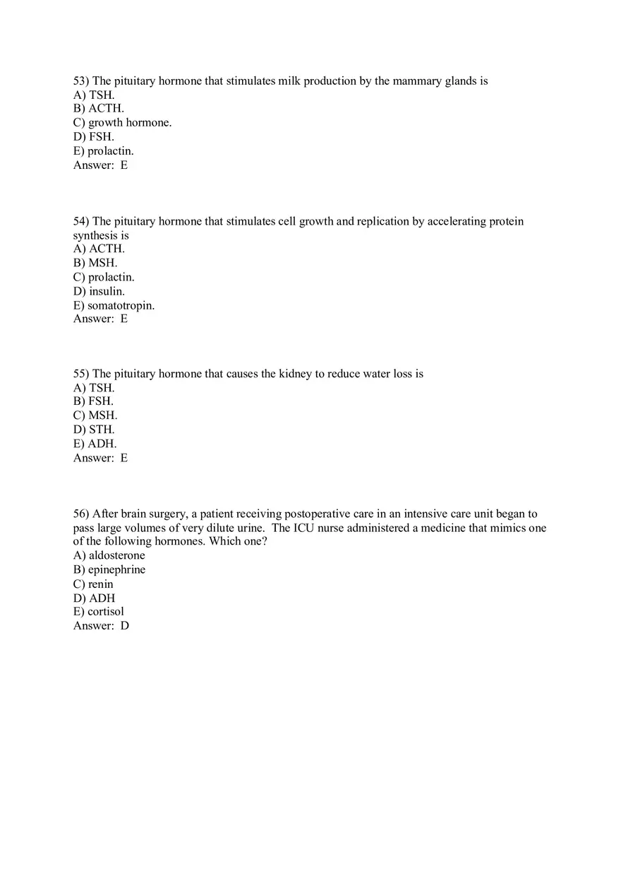 The Endocrine System Answer Key Part 2 - Page 4
