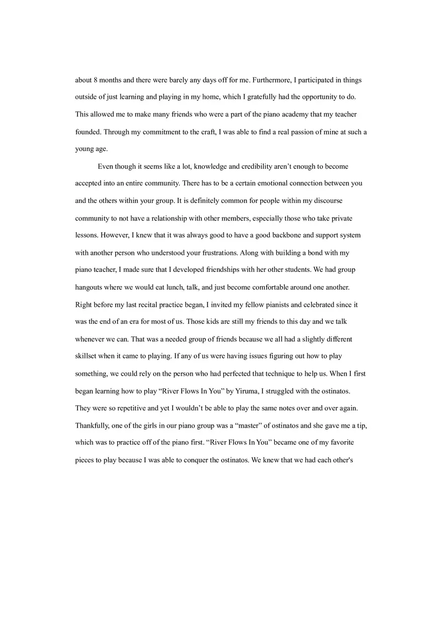 This is the Discourse Community Analysis - Page 3