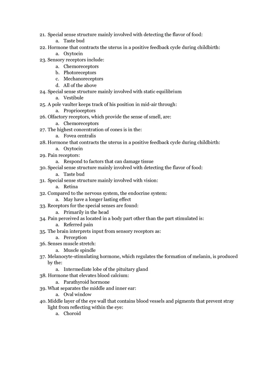 Endocrine System Study Guide - Page 2
