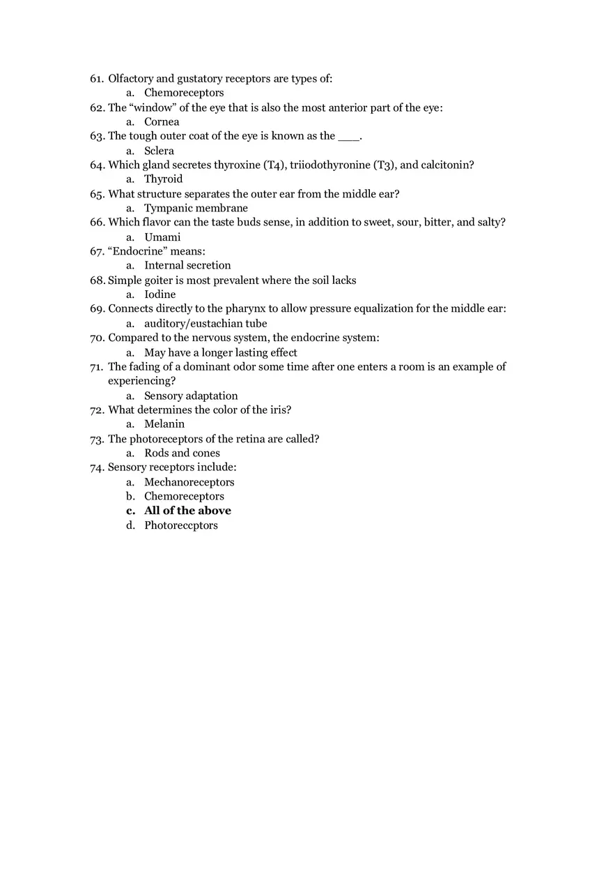 Endocrine System Study Guide - Page 4