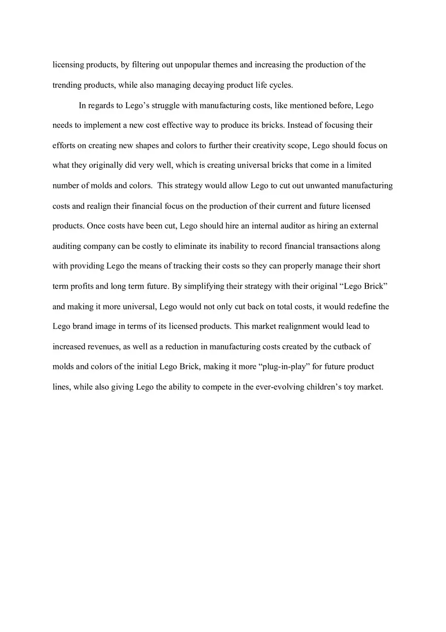 Lego Case Analysis - Page 7