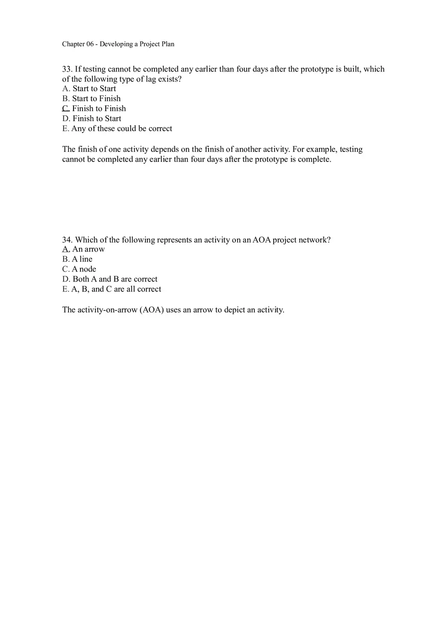 Chapter 06 - Developing a Project Plan Answer Key 2 - Page 7