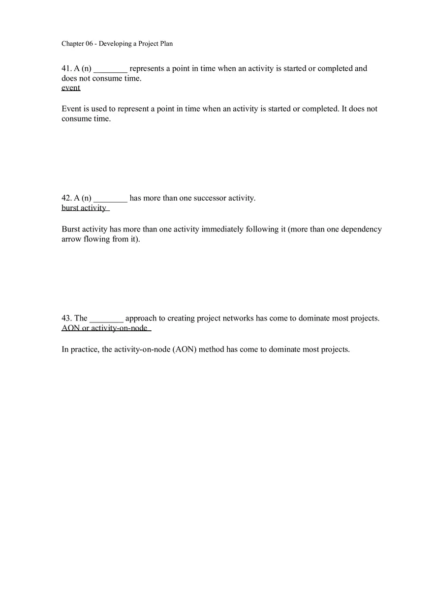 Chapter 06 - Developing a Project Plan Answer Key 2 - Page 10