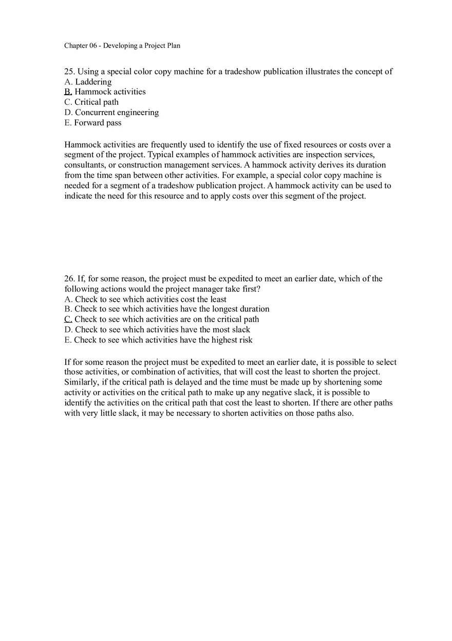Chapter 06 - Developing a Project Plan Answer Key 2 - Page 3