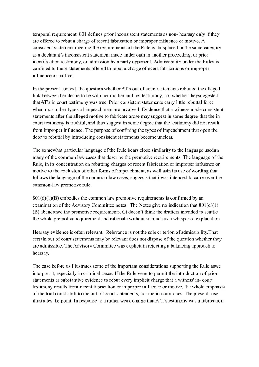 Tome v. US - Intro to Evidence - Page 2