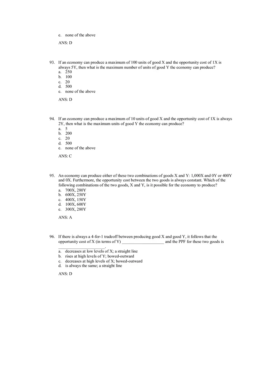 Production Possibilities Frontier Framework Answer Key 3 - Page 9
