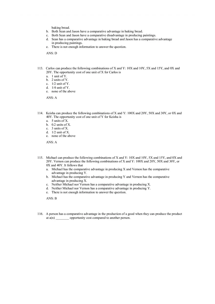 Production Possibilities Frontier Framework Answer Key 3 - Page 14