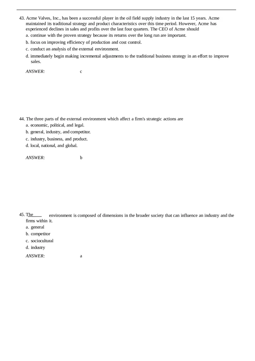 Strategic Management and Business Policy Conceptual Part 2 - Page 5