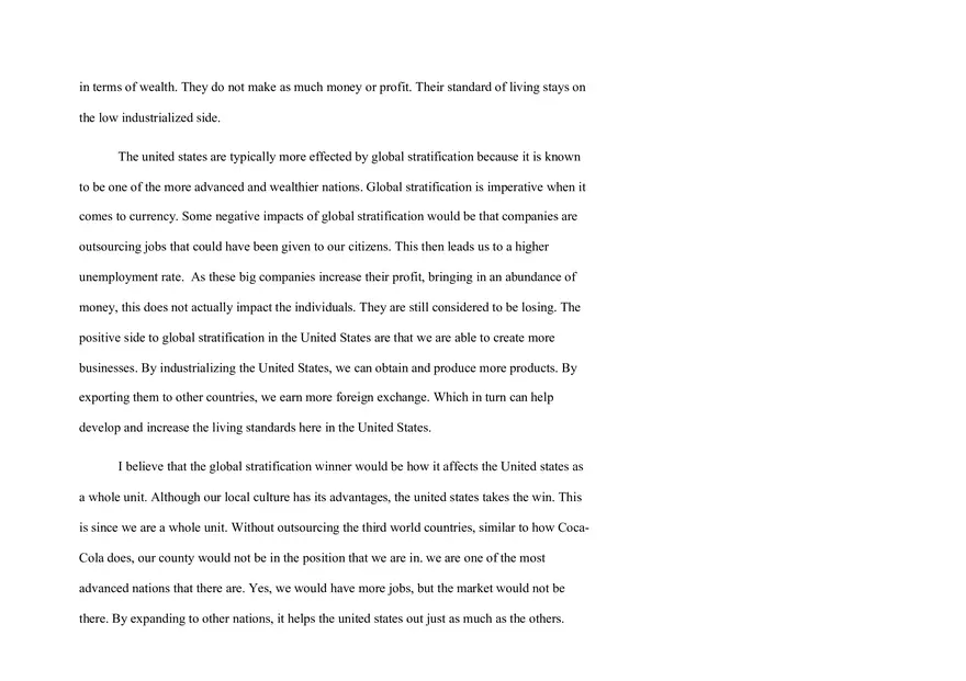 Global Stratification - Coca-Cola - Page 2