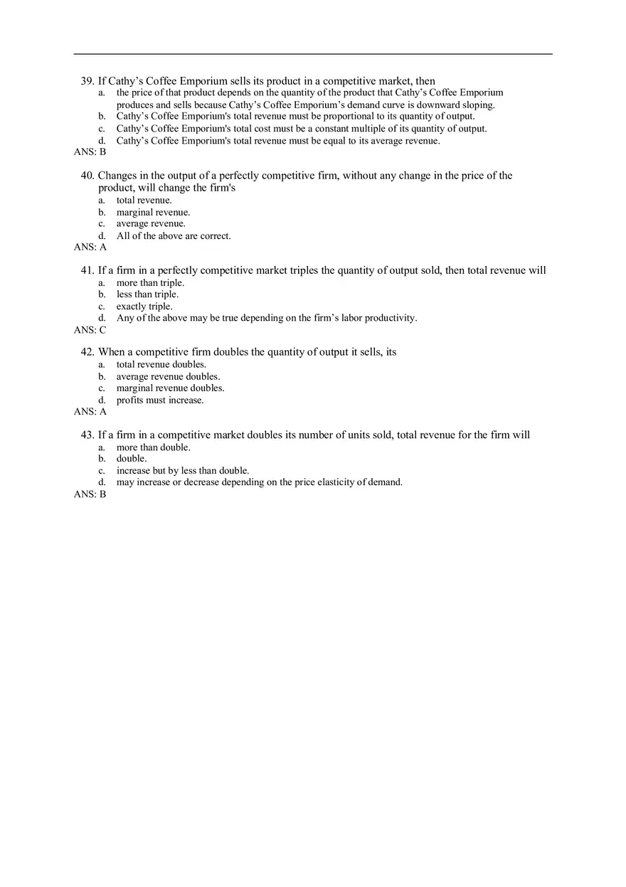 Chapter 14 Firms in Competitive Markets Answer Key Part 1 - Page 9