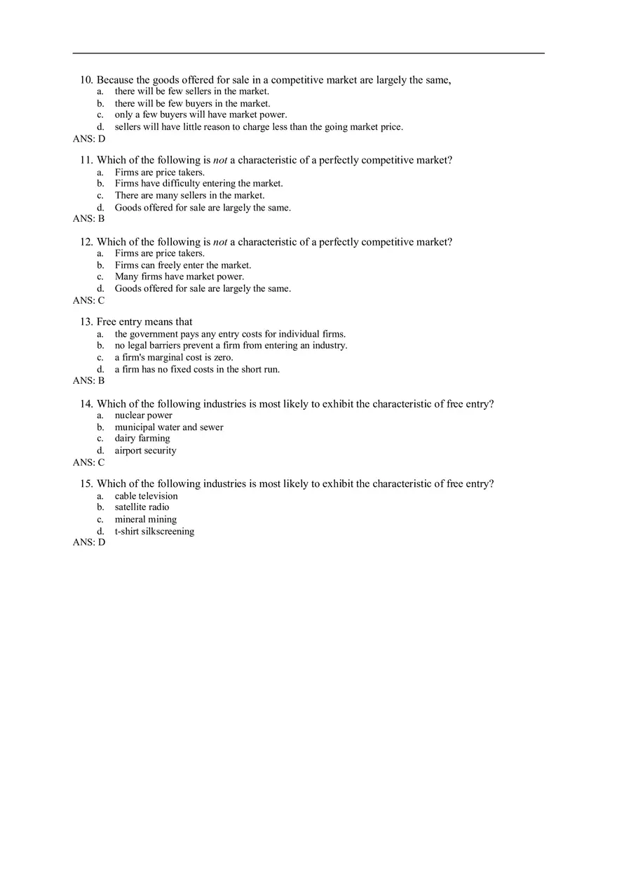 Chapter 14 Firms in Competitive Markets Answer Key Part 1 - Page 4