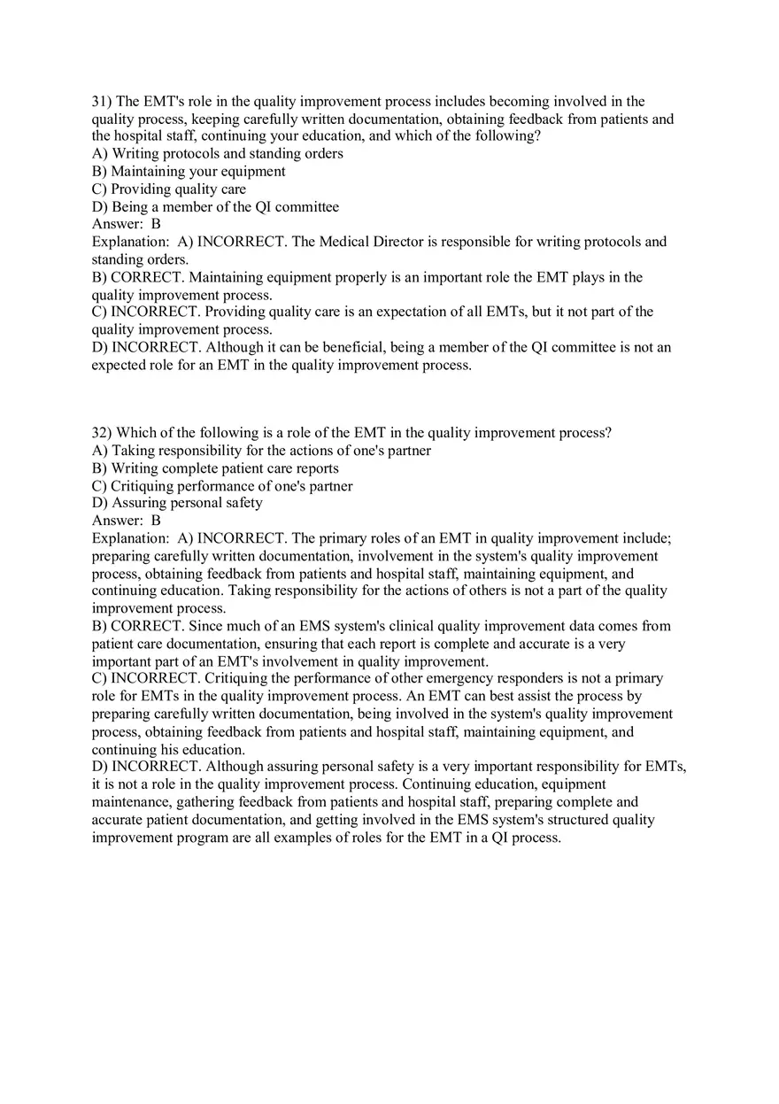 Introduction to Emergency Medical Care Part 2 - Page 7