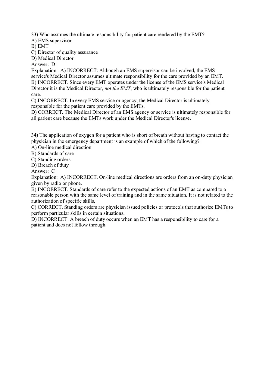 Introduction to Emergency Medical Care Part 2 - Page 8