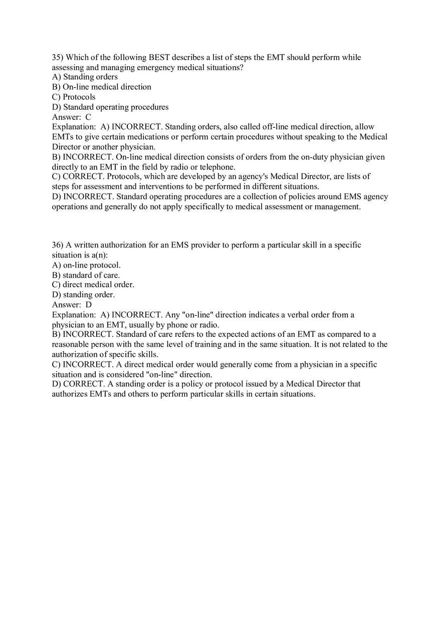 Introduction to Emergency Medical Care Part 2 - Page 9