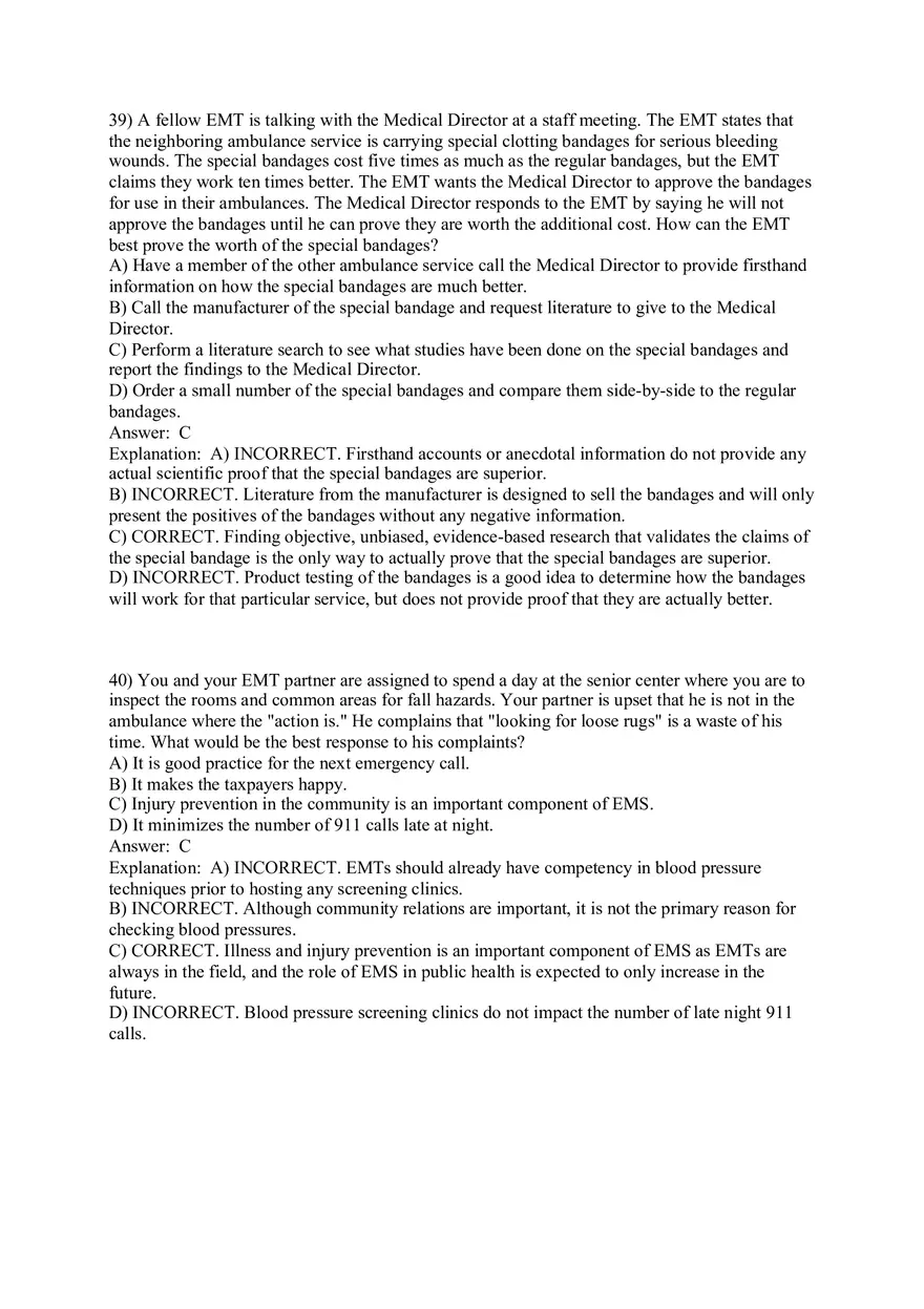 Introduction to Emergency Medical Care Part 2 - Page 11