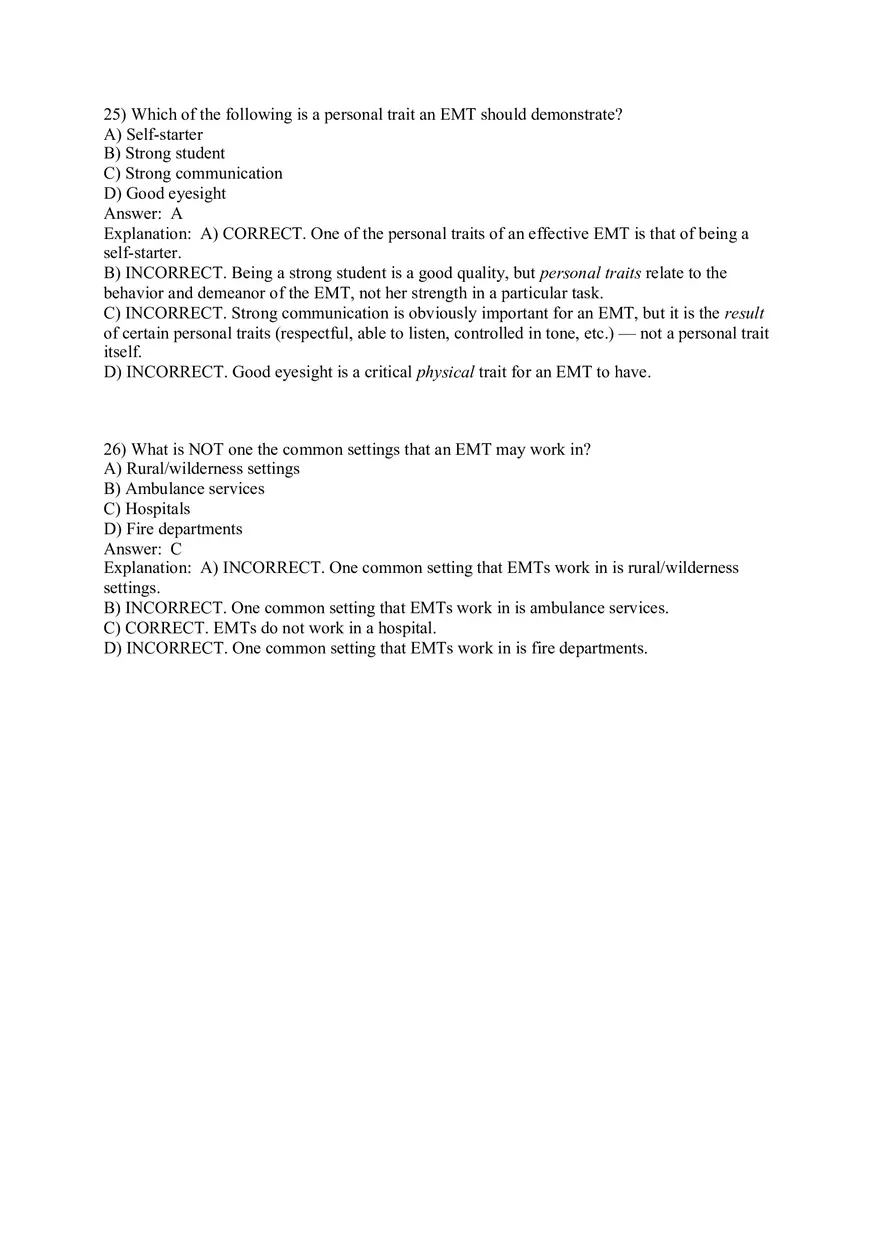Introduction to Emergency Medical Care Part 2 - Page 4