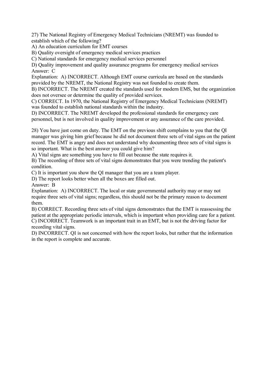 Introduction to Emergency Medical Care Part 2 - Page 5