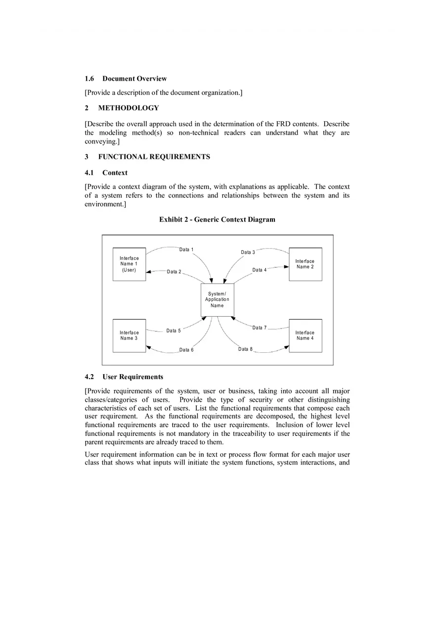 Functional Requirements Document Template - Page 2
