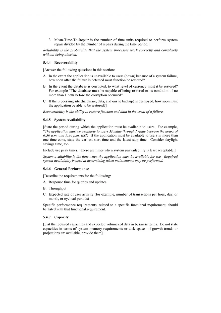 Functional Requirements Document Template - Page 6
