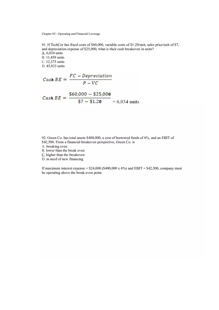 Operating and Financial Leverage Assignment Part 6 - Page 3