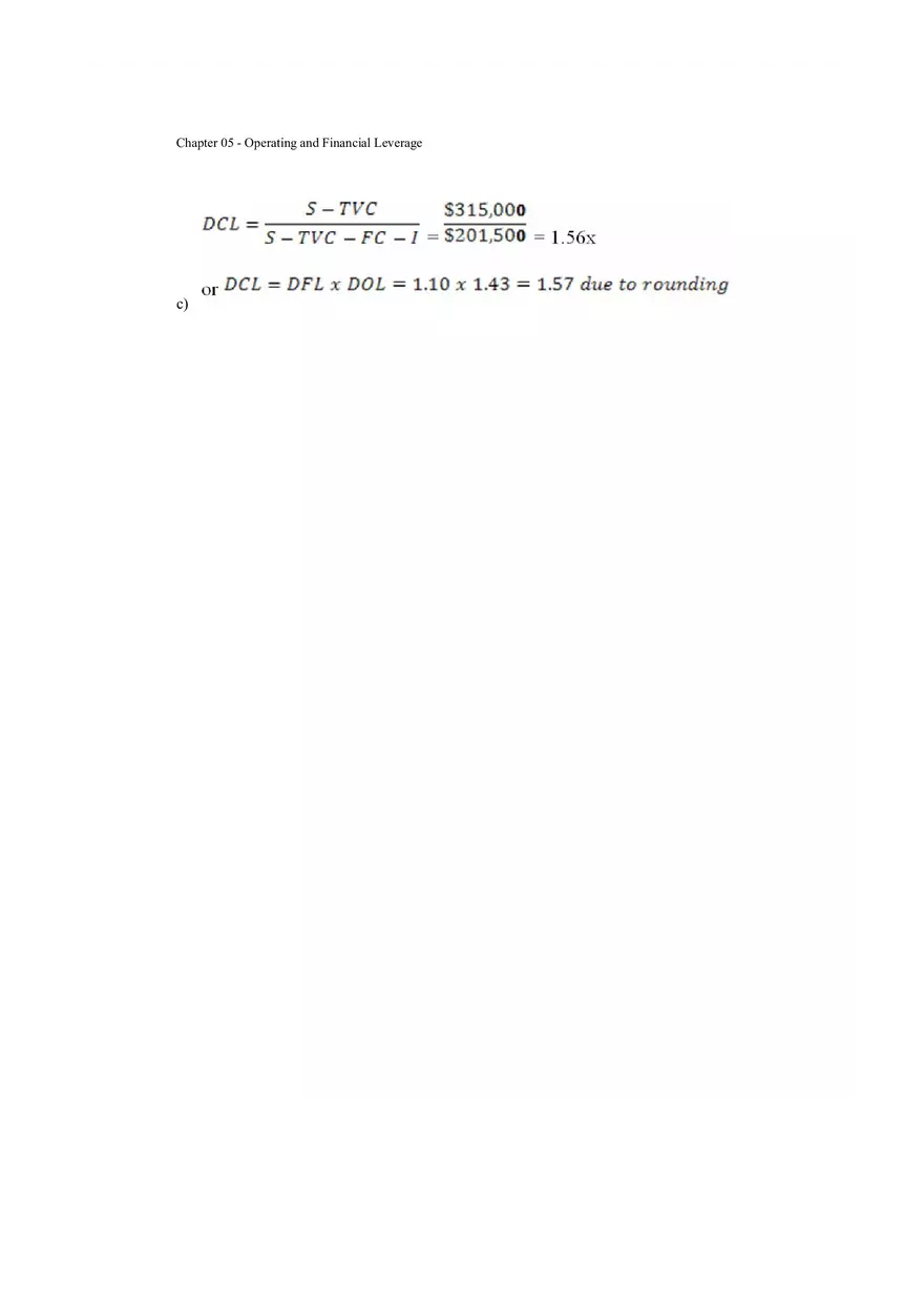 Operating and Financial Leverage Assignment Part 6 - Page 5