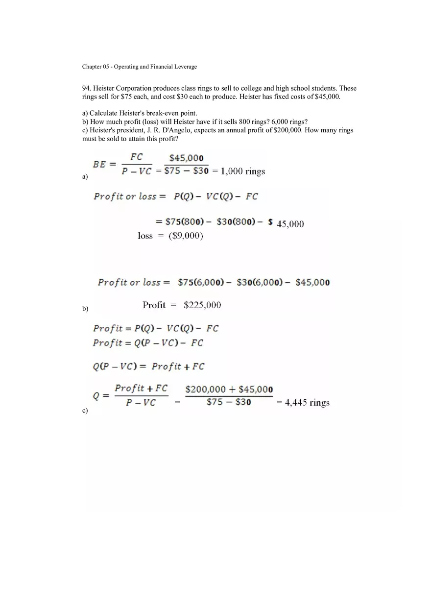 Operating and Financial Leverage Assignment Part 6 - Page 6