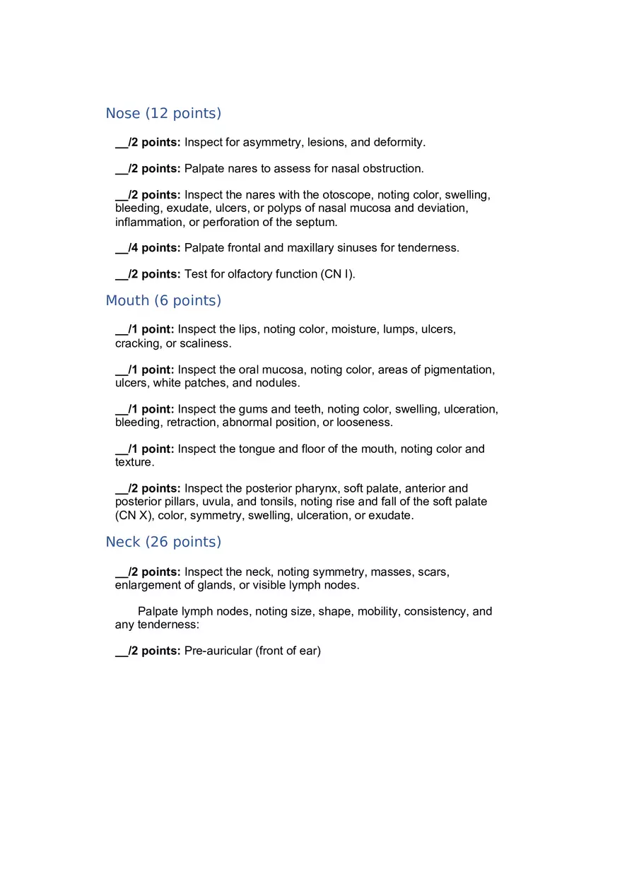 Advanced Health Assessment - Practice Material - Page 3