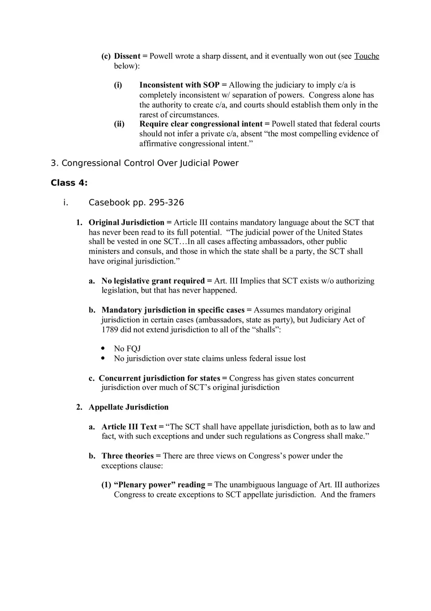 Federal Courts Outline Part 1 - Page 7