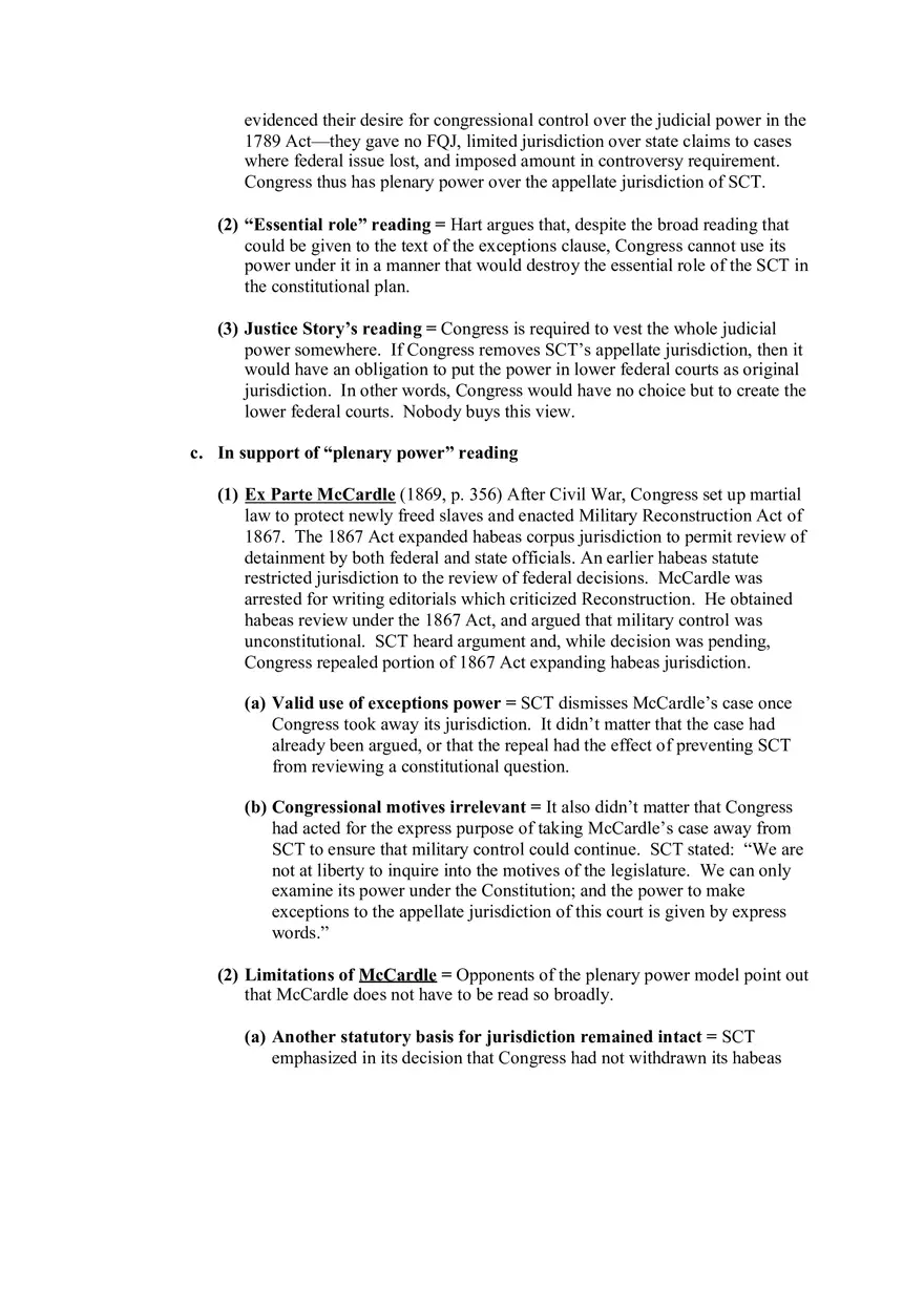 Federal Courts Outline Part 1 - Page 8