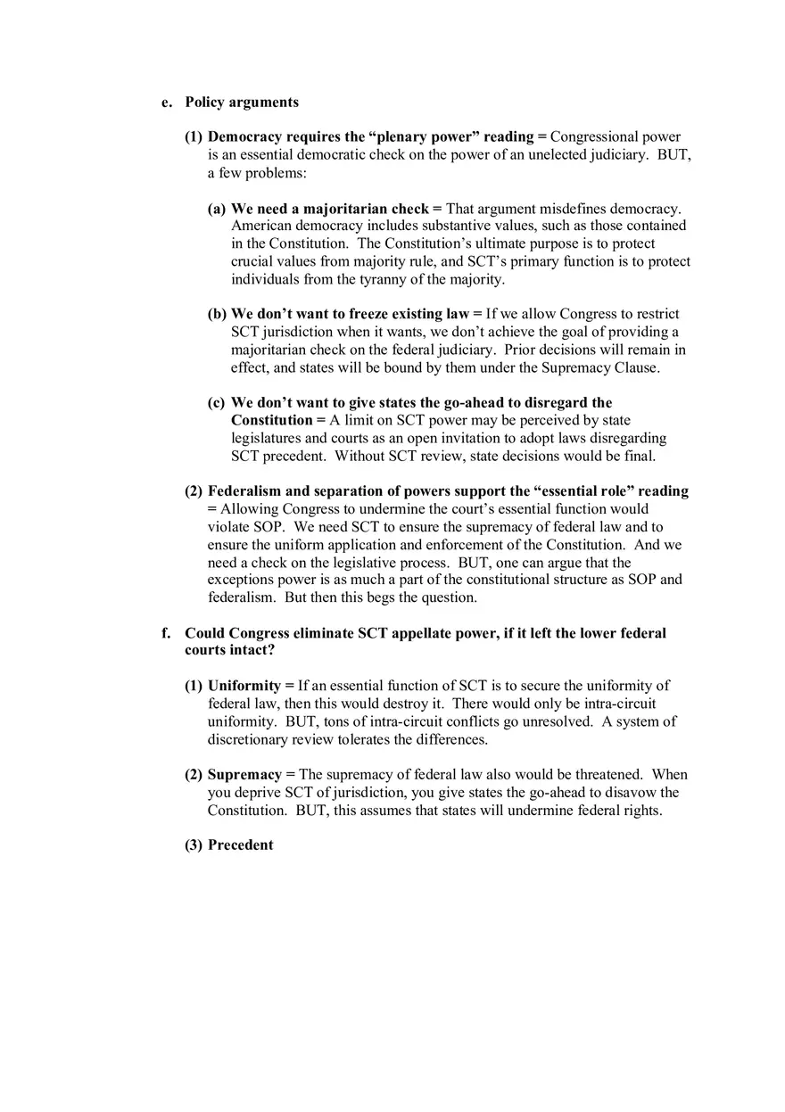 Federal Courts Outline Part 1 - Page 11