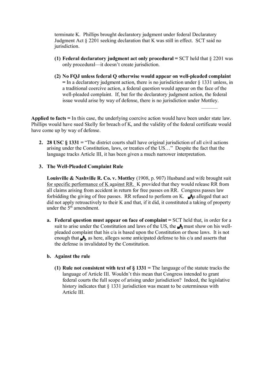 Federal Courts Outline Part 1 - Page 4