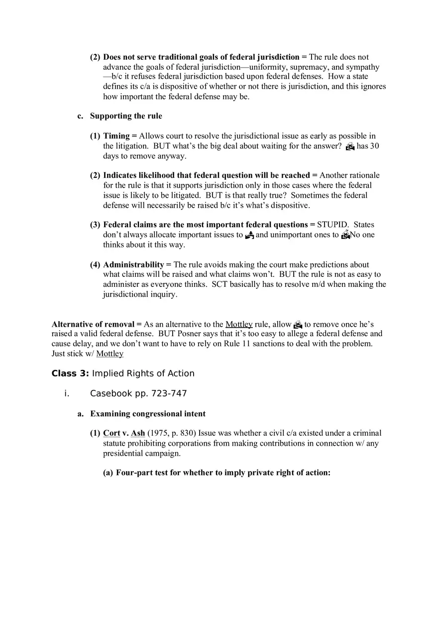 Federal Courts Outline Part 1 - Page 5