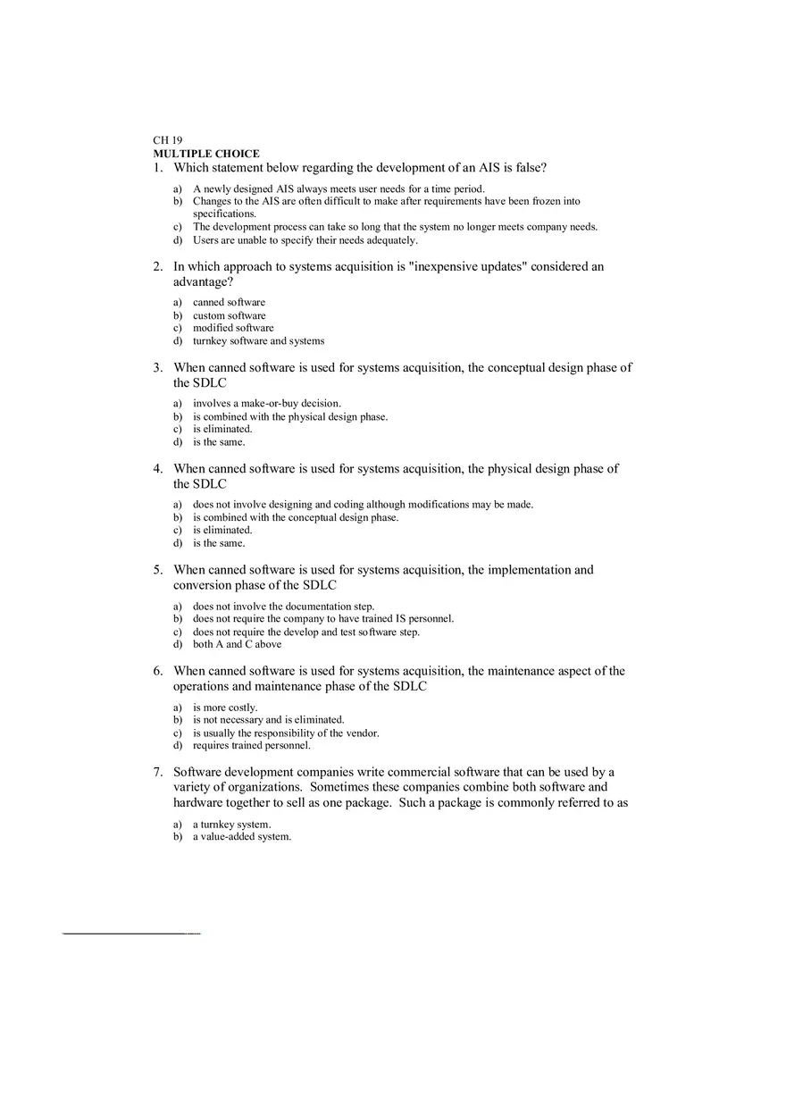 Accounting Information System Answer Key Chapter 19 - Page 9