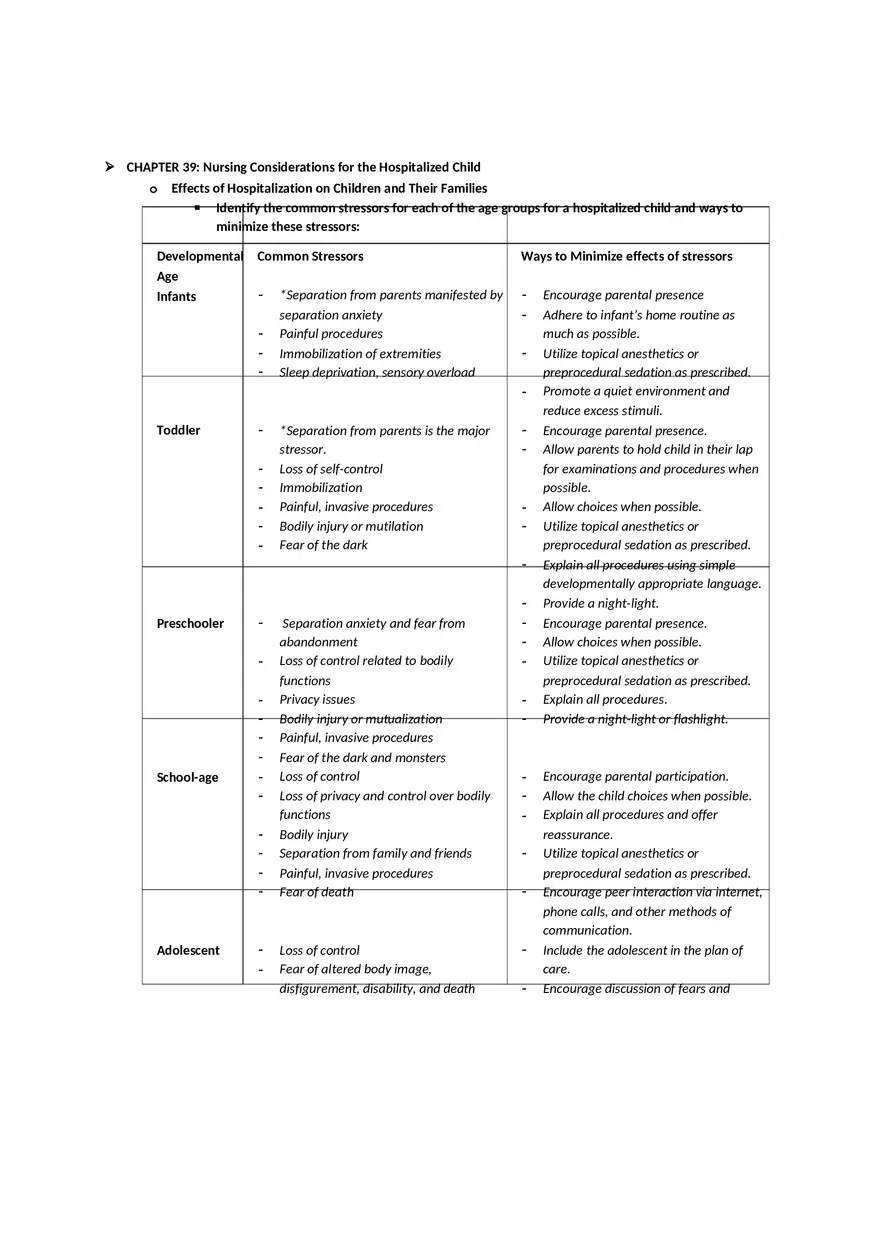 Growth and Development Module 1 Study Guide - Page 11