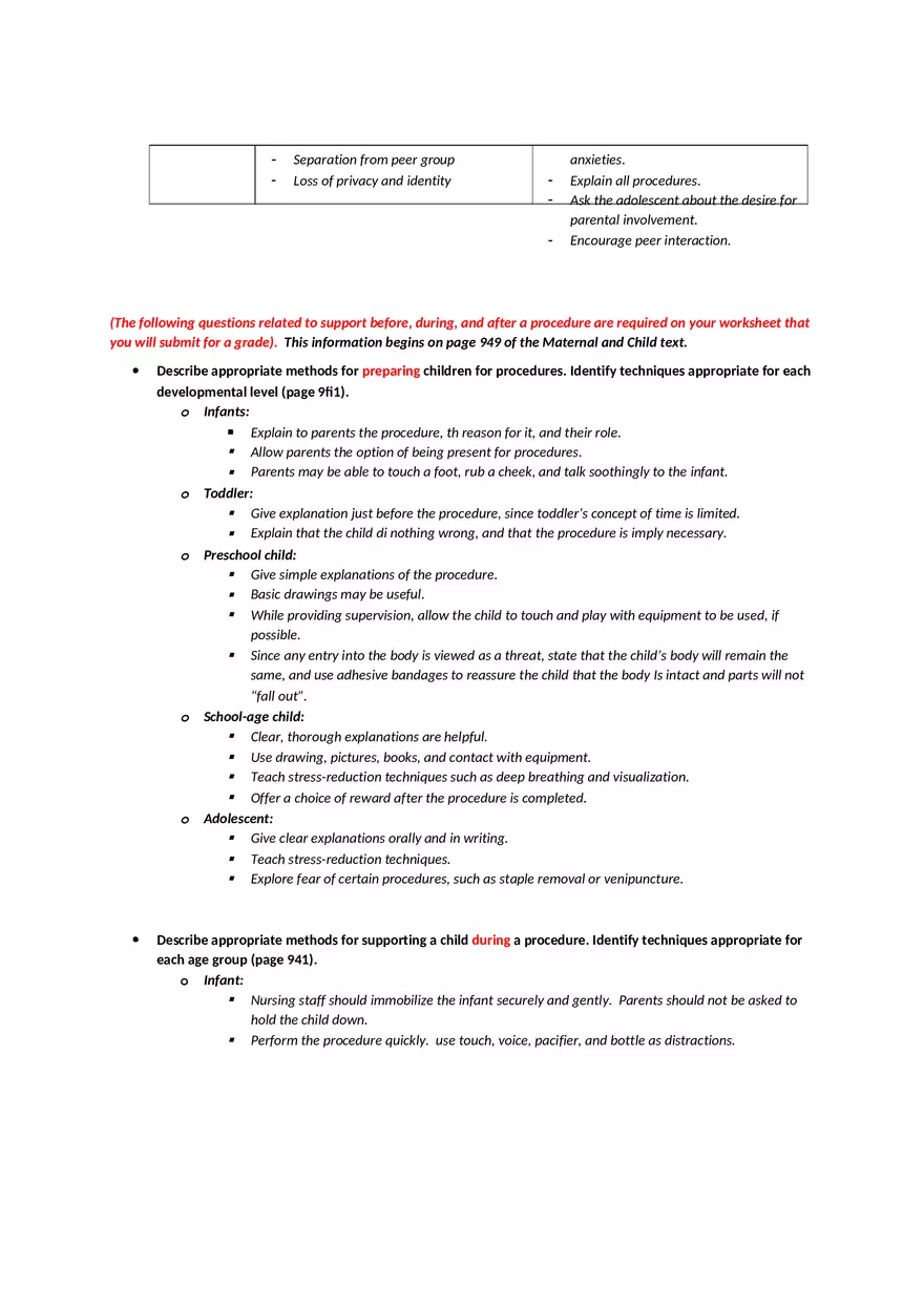 Growth and Development Module 1 Study Guide - Page 12