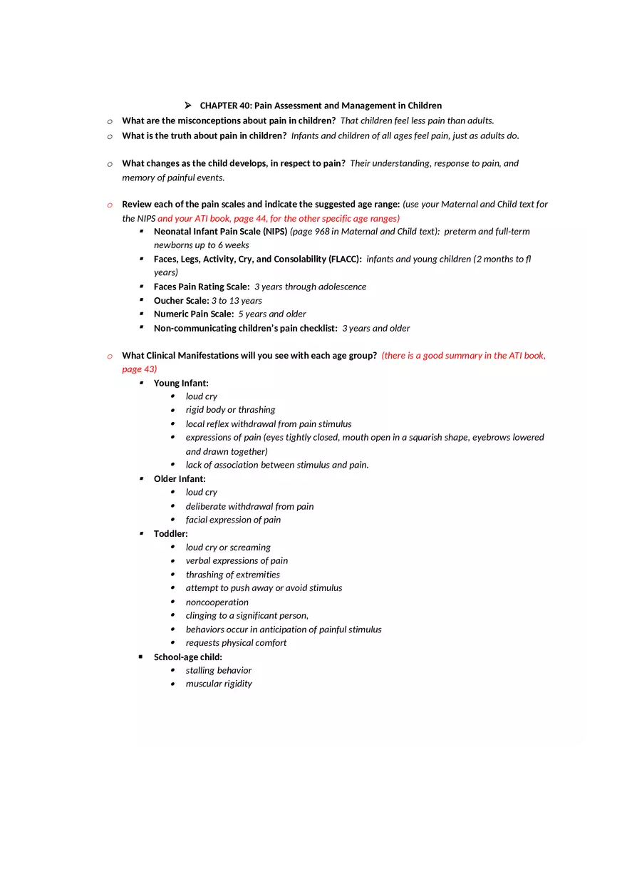 Growth and Development Module 1 Study Guide - Page 14