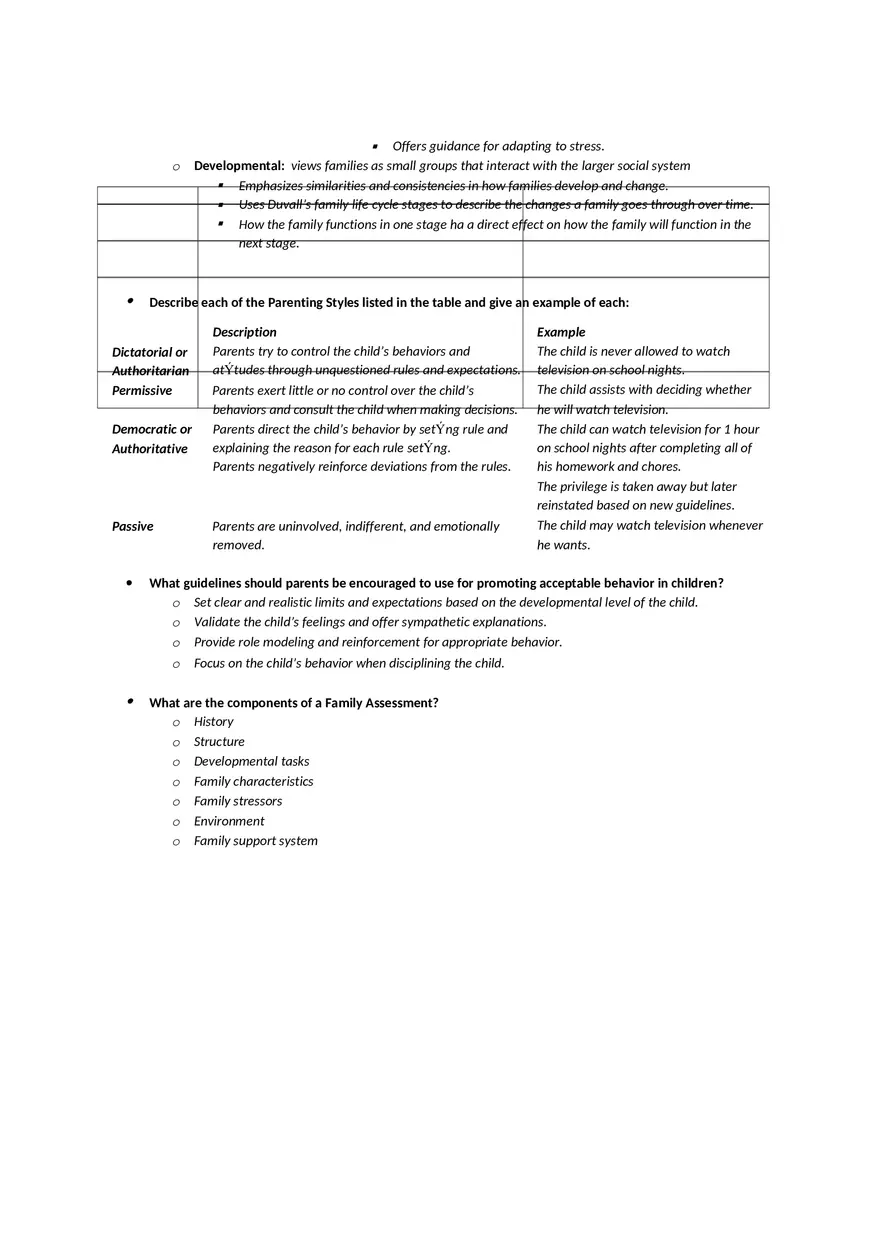 Growth and Development Module 1 Study Guide - Page 6