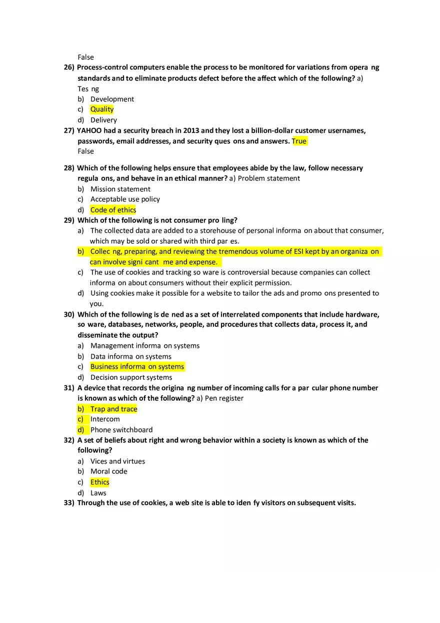 Computing Ethics and Society Answer Key 1 - Page 7