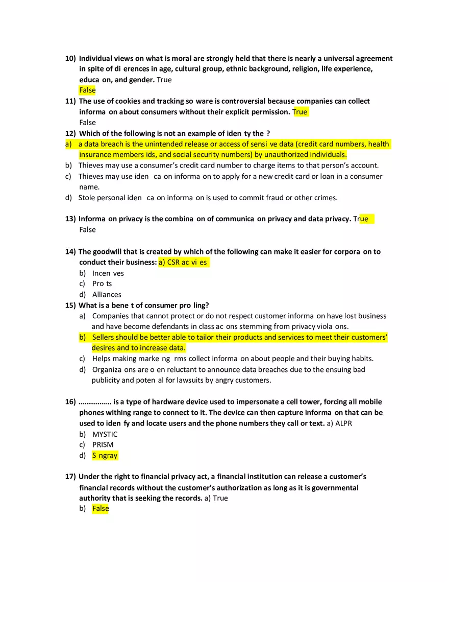 Computing Ethics and Society Answer Key 1 - Page 2