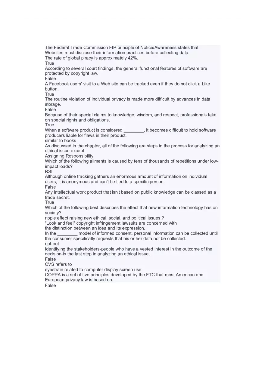 Introduction to Information Systems and Data Analytics Answers Part 6 - Page 10