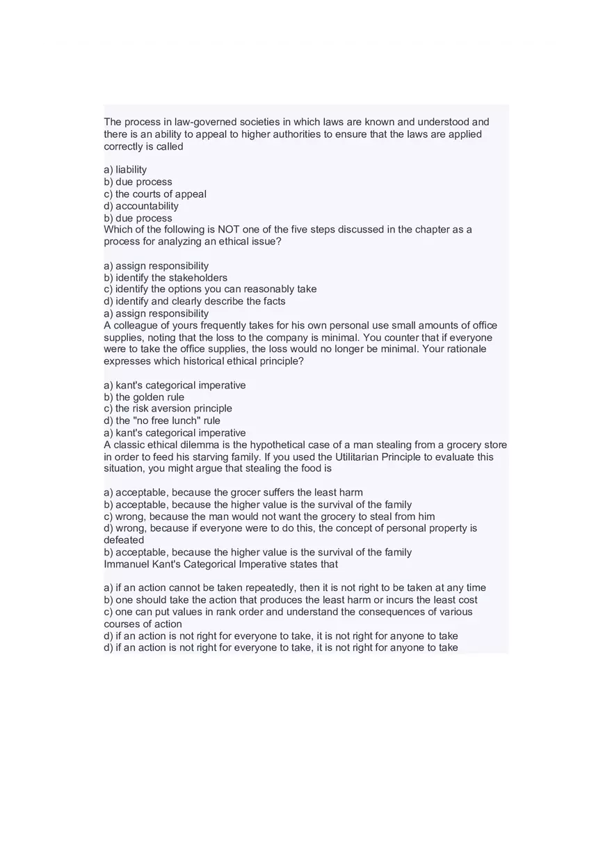 Introduction to Information Systems and Data Analytics Answers Part 6 - Page 1