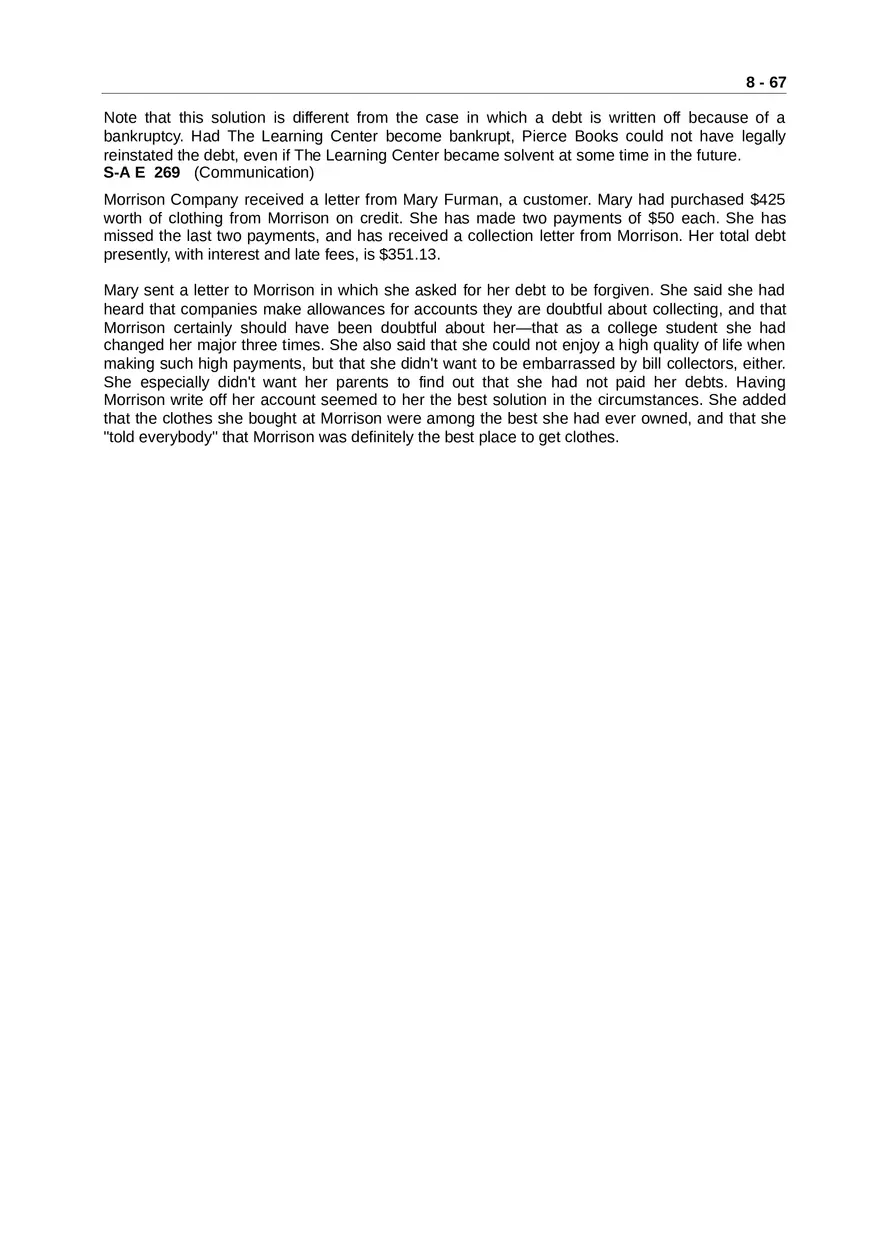 Accounting for Receivables Answer Key Part 7 - Page 6