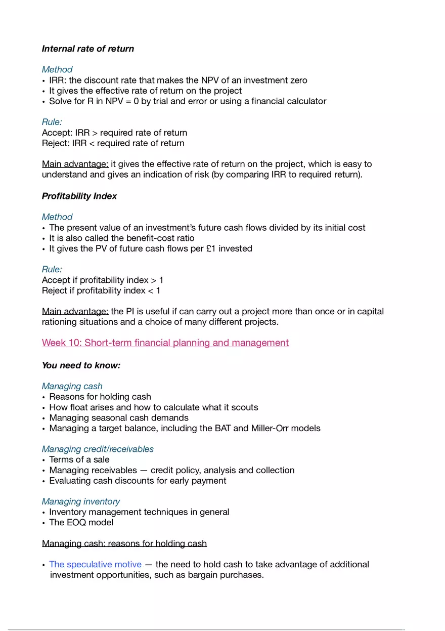 Business Finance Lecture 11 - Page 3