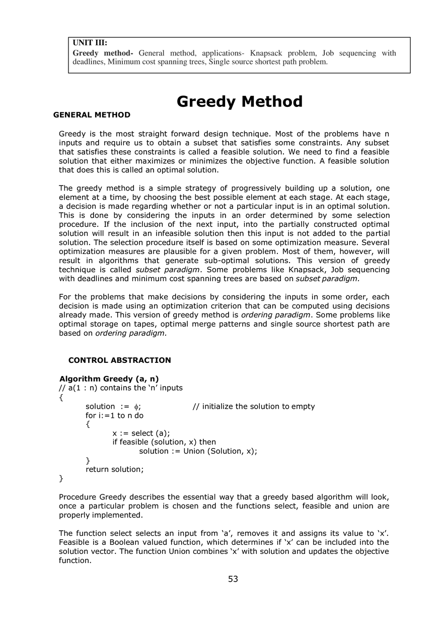 Notes for Design and Analysis of Algorithms - Page 69