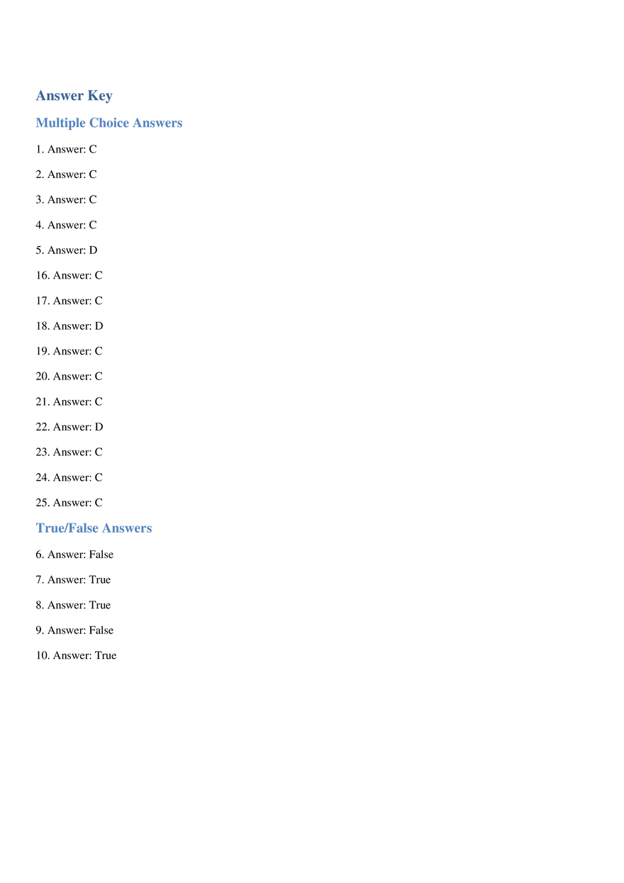 ACSM Fitness Testing Quiz - Page 5